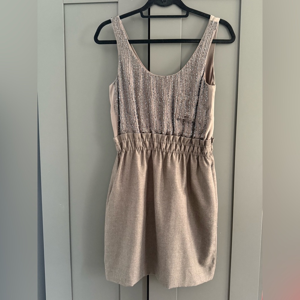 J. Crew Dress Women's 4 Embroidered Silk Wool Combination Pockets